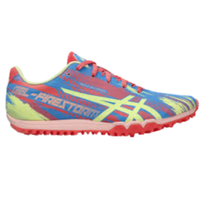 an image of a colourful athletics waffle shoe
